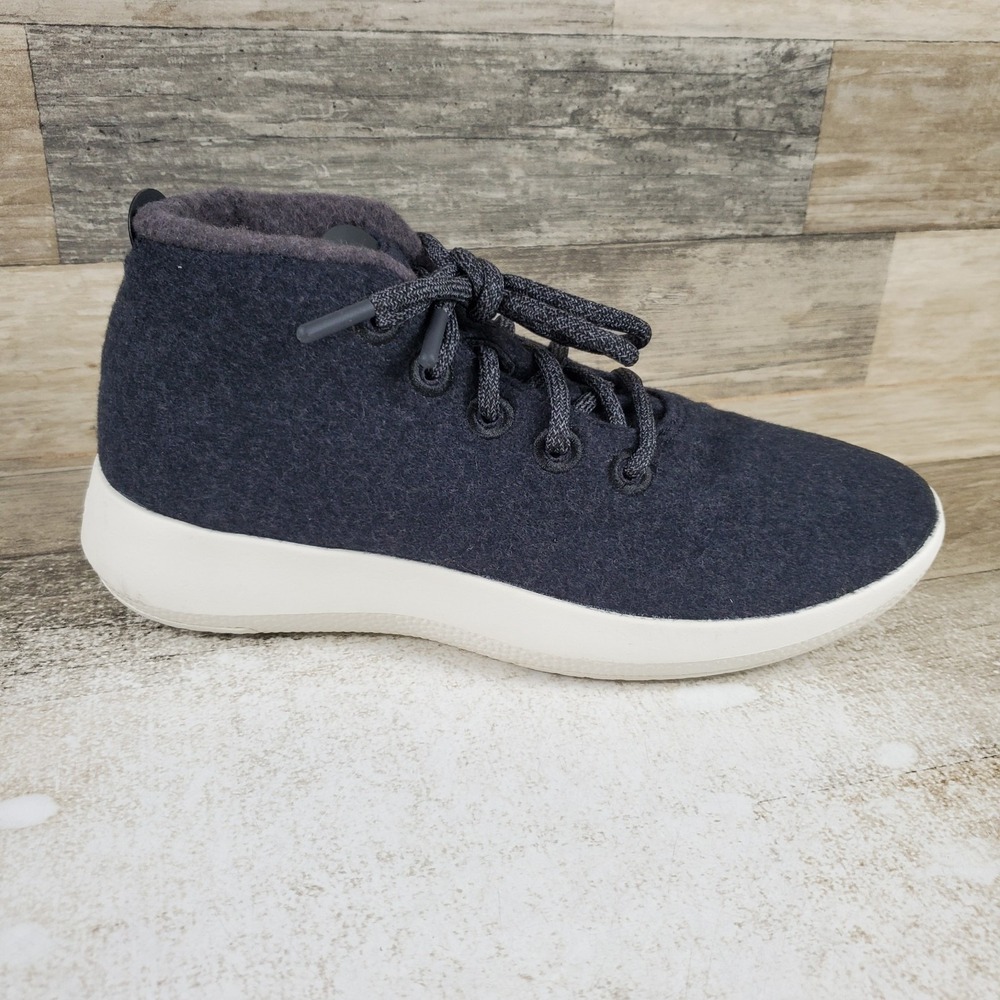 Allbirds Wool Runner Up Mizzle Mens Shoes Sz 8 W Black Tuke Jo High Top Sneakers